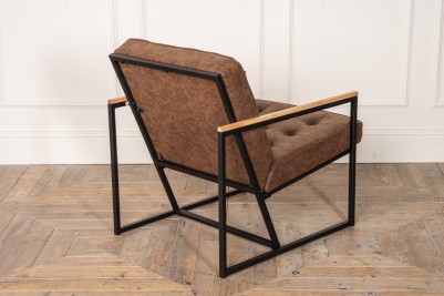 brown upholstered chair